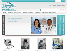 Tablet Screenshot of globalpolymedical.com